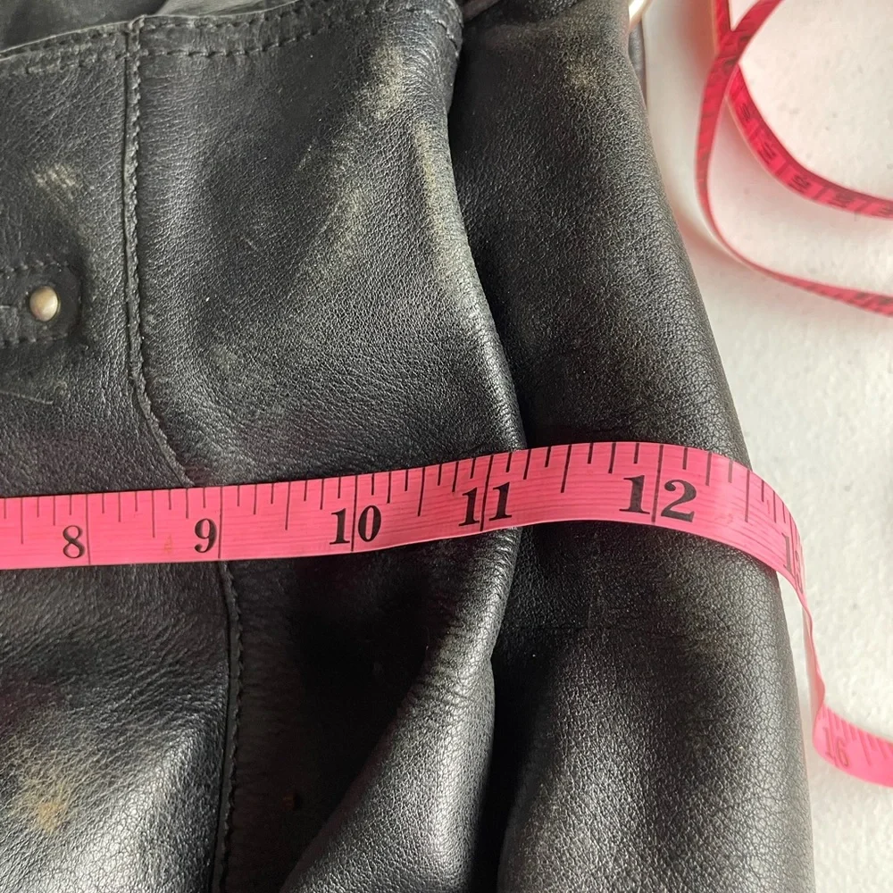 VTG B.Makowsky Black Leather Purse Handbag - Picture 8 of 12